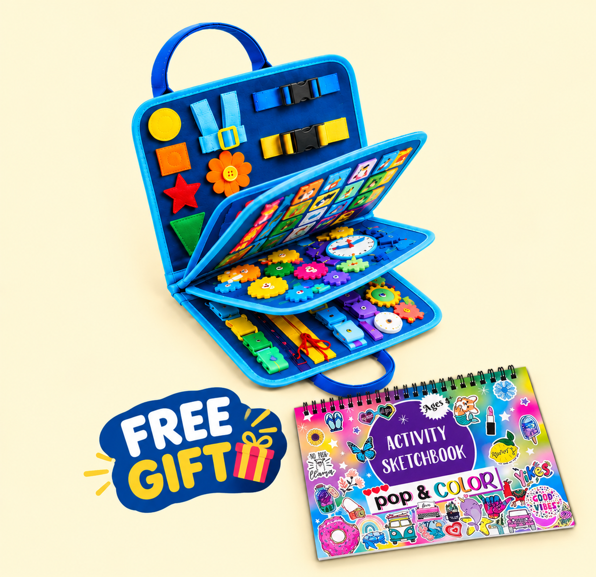 [EN] Nuvyly activity book with free coloring sketchbook